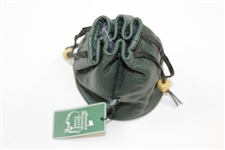 Augusta National Golf Club Stiched Logo Green Leather Pouch