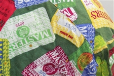 Augusta National Golf Club Series Badges & Tickets Collage Collared Golf Shirt - Green Base - Size L