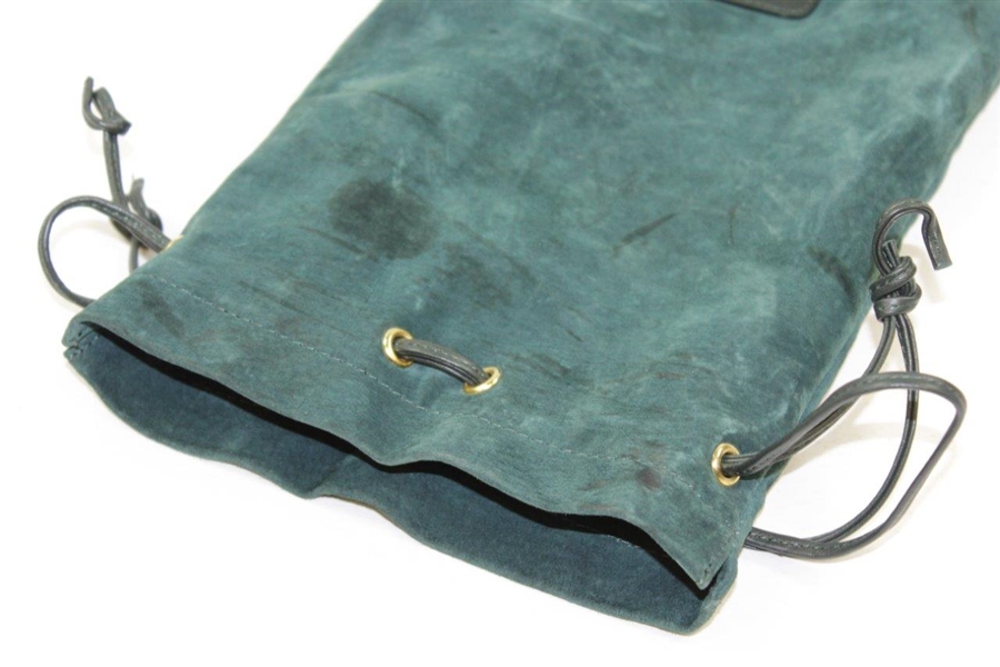 Augusta National Golf Club Green Felt Tie-String Bag - Used Condition