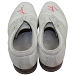 John Daly Signed Pair of Personal FootJoy White Golf Shoes - John & Daly JSA ALOA