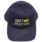Arnold Palmer Signed 2002 Masters Tournament Unused Navy Hat JSA ALOA