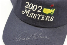 Arnold Palmer Signed 2002 Masters Tournament Unused Navy Hat JSA ALOA