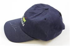 Arnold Palmer Signed 2002 Masters Tournament Unused Navy Hat JSA ALOA