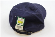 Arnold Palmer Signed 2002 Masters Tournament Unused Navy Hat JSA ALOA