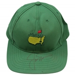 Jack Nicklaus Signed Masters Tournament Green Stitched Logo Hat JSA ALOA