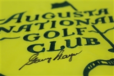 Gary Player Signed Augusta National Golf Club Member's Only Embroidered Flag JSA ALOA