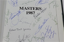 Nicklaus, Seve, Payne, Watson, Norman, & others Signed 1987 Masters Annual Book JSA ALOA