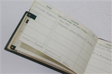 1967 Masters Tournament Member Gift 1967 Address Book with Clifford Roberts, Leo Frazier, Yates, & others