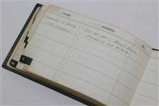 1967 Masters Tournament Member Gift 1967 Address Book with Clifford Roberts, Leo Frazier, Yates, & others