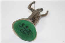 Artist Mark Hopkins Ltd Ed Solid Bronze Golfer Raised Hands In Victory - 150/950