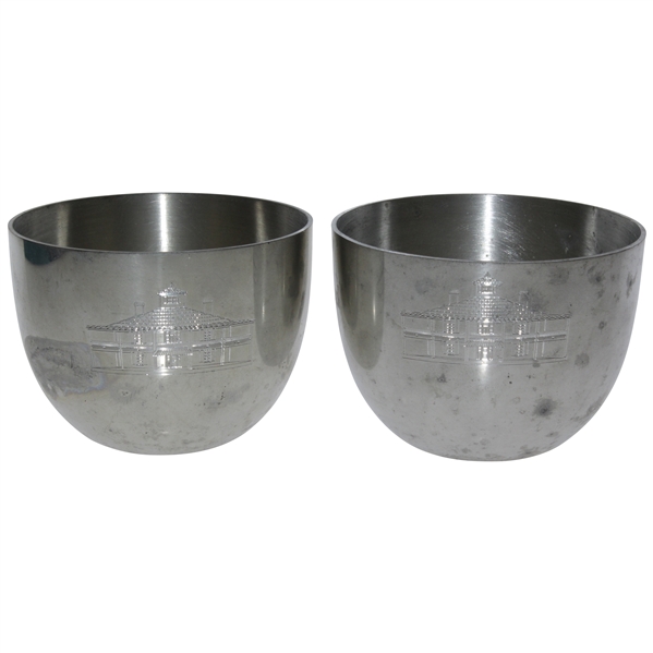 Classic Augusta National Golf Club Clubhouse Monticello Pewter Cups