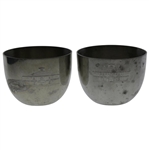 Classic Augusta National Golf Club 'Clubhouse' Monticello Pewter Cups