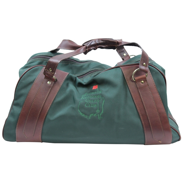 Augusta National Golf Club Leather & Canvas Belding Large Duffel Bag