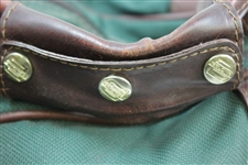 Augusta National Golf Club Leather & Canvas Belding Large Duffel Bag