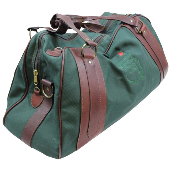 Augusta National Golf Club Leather & Canvas Belding Large Duffel Bag