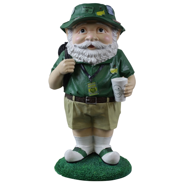 2019 Masters Tournament Ltd Ed Green & White Golfer Gnome in Original Box