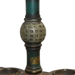1925 Wellington-Stone Co. Original Cast Iron Parlor Putter with Three Original Clubs