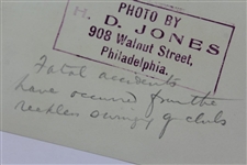 Fatal Accidents….From The Reckless Swinging Of Clubs' H.D. Jones Photo - Victor Forbin Collection