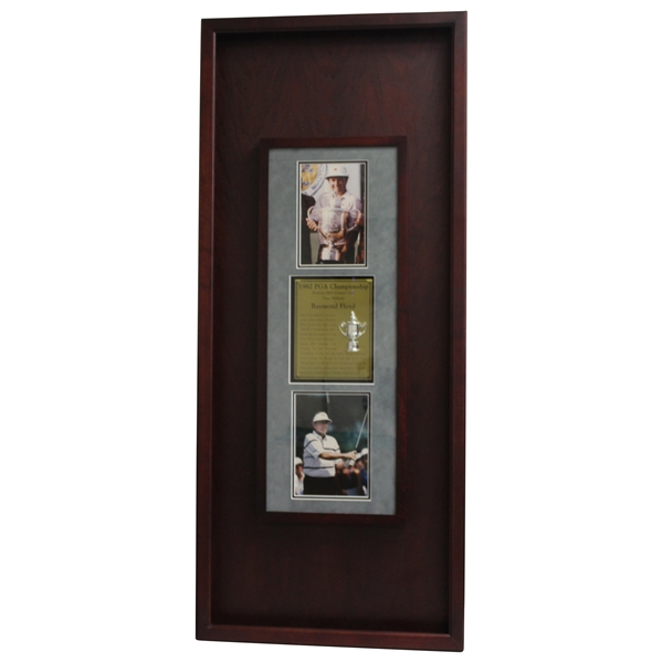 Ray Floyd 1982 PGA Championship at Southern Hills CC Custom Cherry Wood Display