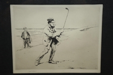 Sears Gallagher Original Drypoint Etching - Framed