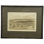 Michael Brown 1912 St. Andrews High Hole Life Association of Scotland Print - Framed