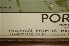 Original Portrush Full Color Rail Poster Lithograph by Norman Wilkinson - Framed