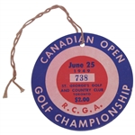 1949 Canadian Open Golf Championship at St. Georges G&CC Ticket #738 - Dutch Harrison Win