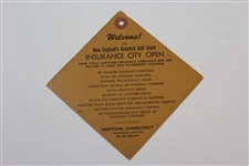 Champion Jack Burke signed 1958 Insurance City Open Friday Ticket #749 JSA ALOA