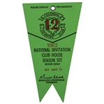 1962 Colonial National Inv. Tournament Clubhouse Saturday Ticket - Arnold Palmer Winner