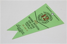 1962 Colonial National Inv. Tournament Clubhouse Saturday Ticket - Arnold Palmer Winner