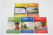 Fifteen (15) Assorted Tickets from Phil Mickelson PGA Tour Wins Including TOUR Championship
