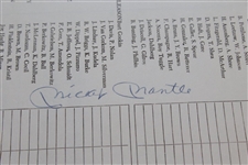 Mickey Mantle Signed 1972 Jackie Gleason Inverrary Pairings Sheet with Grounds/Clubhouse Badge JSA ALOA