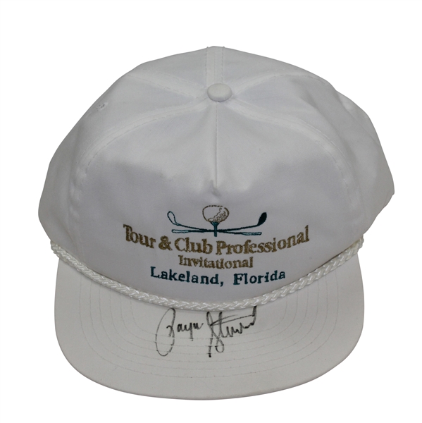 Payne Stewart Signed Tour & Club Professional Invitation White Hat - Unused JSA ALOA