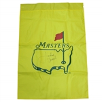 Jordan Spieth Signed Large Masters Undated Yellow House Flag JSA ALOA