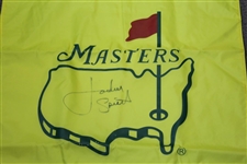 Jordan Spieth Signed Large Masters Undated Yellow House Flag JSA ALOA
