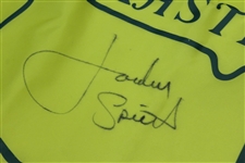 Jordan Spieth Signed Large Masters Undated Yellow House Flag JSA ALOA