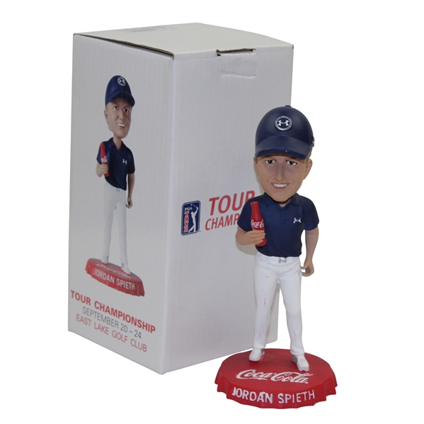 Jordan Spieth Tour Championship at East Lake Golf Club Coca-Cola Bobblehead in Original Box