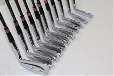 James Garner Personal Personal Model 1-10 Irons, Sand Iron, & Daiwa Full Size Golf Bag