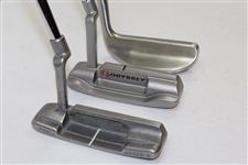 Three (3) James Garner Personal Putters - PING Anser 2, White Hot, & Odyssey Pro-Gear CG 100