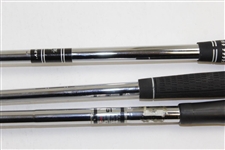 Three (3) James Garner Personal Putters - PING Anser 2, White Hot, & Odyssey Pro-Gear CG 100