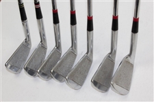 Seven (7) James Garner Personal Miscellaneous Irons - Jack Nicklaus Tourney(5), Arnold Palmer, & Tourney DX1