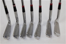 Seven (7) James Garner Personal Miscellaneous Irons - Jack Nicklaus Tourney(5), Arnold Palmer, & Tourney DX1