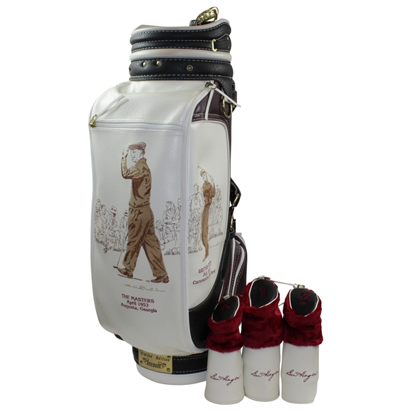 Ben Hogan Ltd Ed 1953 Hogan Year - Masters, Open, and US Open #208/2500 Golf Bag with Head Covers!