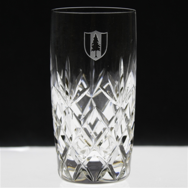 Pine Valley Golf Club Heavy Cut Crystal Highball Glass by Lenox - Excellent Condition