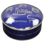 2002 Las Vegas Inv. Tiffany Silver Overlay Lidded Box 20th Ann. Past Champions Inc. Tiger