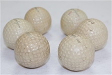 Three (3) Classic Ben Hogan Logo & Three (3) British Comet Logo Dimple Golf Balls