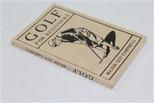 1923 'Golf For Beginners' Golf Instruction Book by Major Guy Campbell
