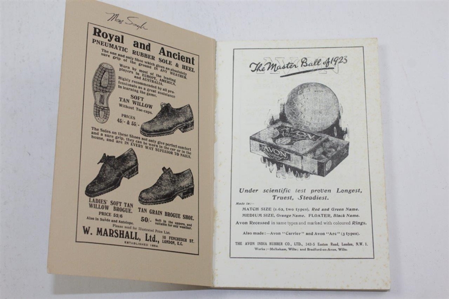 1923 'Golf For Beginners' Golf Instruction Book by Major Guy Campbell