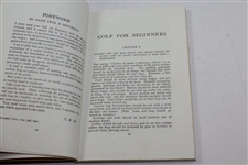 1923 'Golf For Beginners' Golf Instruction Book by Major Guy Campbell