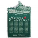 2020 Masters Tournament Champions Metal Wall Sign - 1934 Horton Smith to 2019 Tiger Woods!